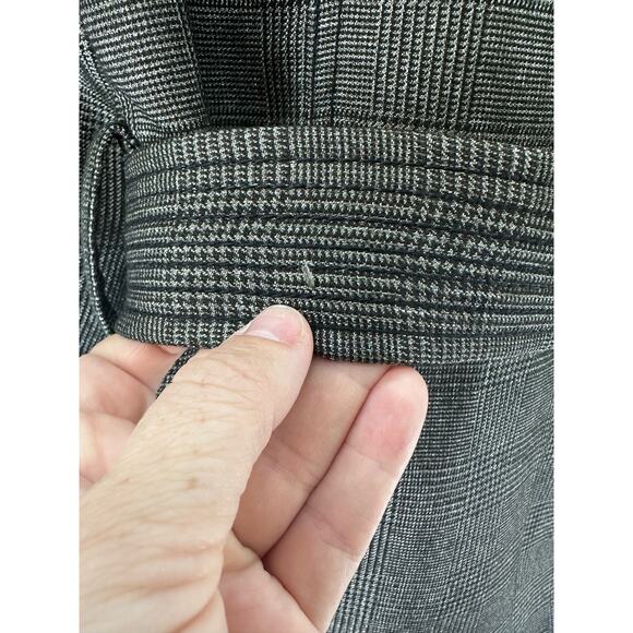 Banana Republic Women’s Sz 4 Houndstooth Blazer with Buckle Sash Workwear Office - Picture 8 of 16